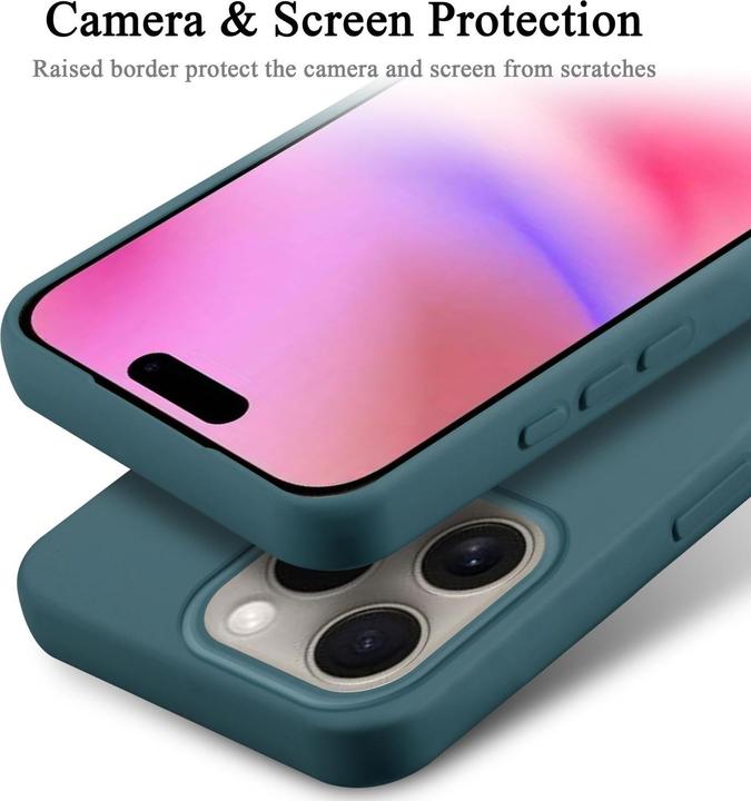 Immagine prodotto Cadorabo Custodia per Apple iPhone 16 PRO MAX TPU Liquid Silicone Case (Apple iPhone 16 Pro Max)