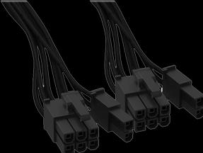 Actual product image be quiet! CP-6620 PCIe dual cable for modular power supplies