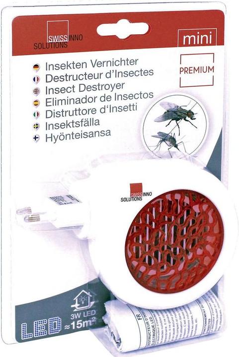 Swissinno Mini Elektrische Insekten-Falle LED 3 Watt für innen