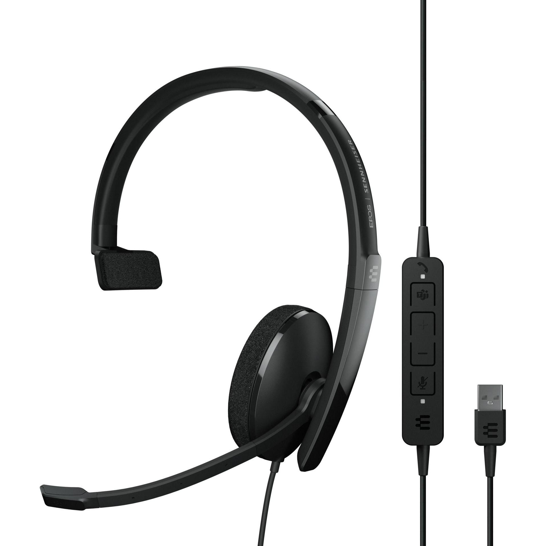 Thumbnail - EPOS I Sennheiser Adapt 130t USB Ii (Kabelgebunden, USB-A), Office Headset, Schwarz