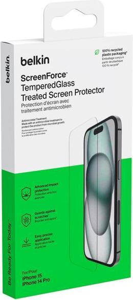Produktbild Belkin ScreenForce Pro TemperedGlass a (1 Stk., Apple iPhone 14, Apple iPhone 14 Plus, Apple iPhone 14 Pro, Apple iPhone 14 Pro Max, Apple iPhone 15, Apple iPhone 15 Plus, Apple iPhone 15 Pro, Apple iPhone 15 Pro Max, Apple iPhone 16)
