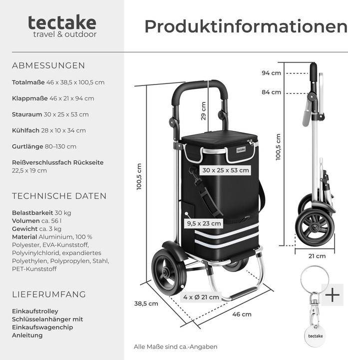 Produktbild tectake Shopper 3-in-1