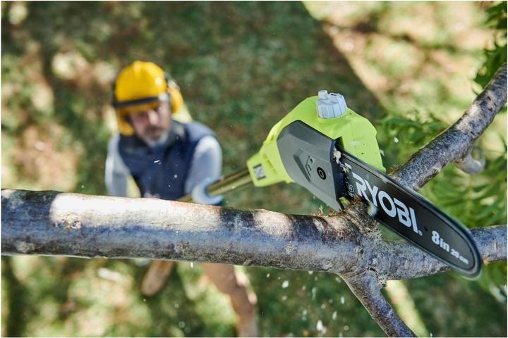 Actual product image Ryobi OPP1820 18 V Battery Tall Button (Battery chain saw)