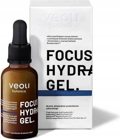 Immagine prodotto Veoli Botanica Focus Hydration Gel Siero gel idratante per il viso con triplo acido ialuronico 30ml (30 ml)