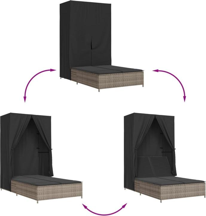Immagine prodotto vidaXL Doppel-Sonnenliege (197 cm)