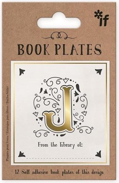 IF Exlibris - Satz Aufkleber - Buchstabe J