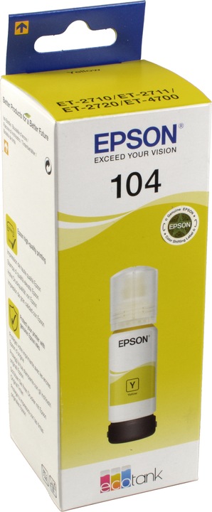 Actual product image Epson 104 (Y)
