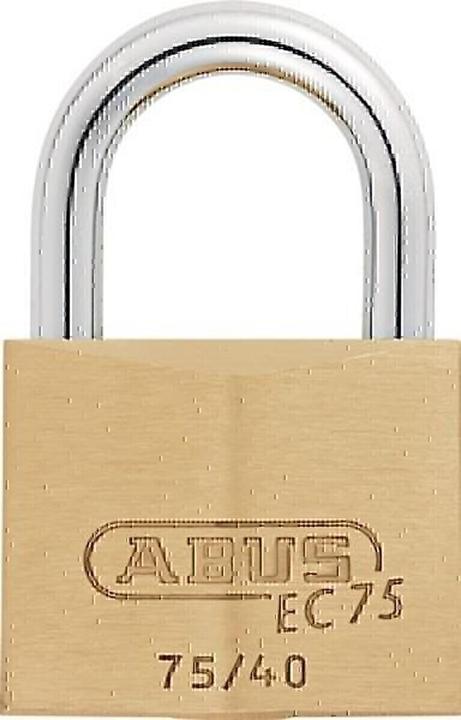 Abus Cylinder padlock 75/40 gl.-7341 Lock body width 39.5 mm Brass keyed alike