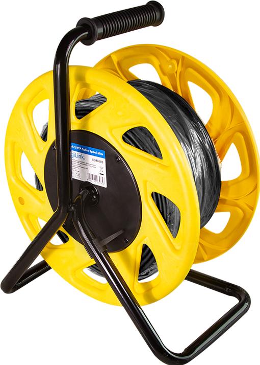 Produktbild LogiLink Mobile Kabeltrommel Cat.7 S/FTP, TPE, 60 m (S/FTP, CAT7, 60 m)