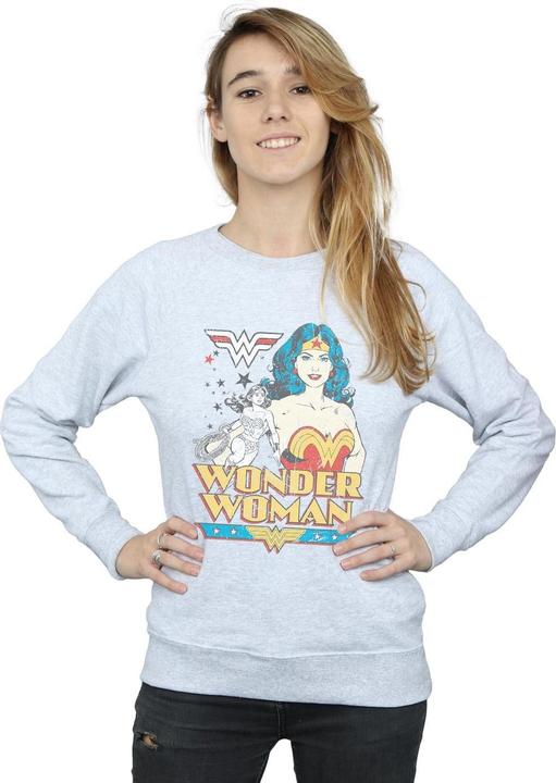 Actual product image Womens/Ladies Wonder Woman Posing Sweatshirt (S)