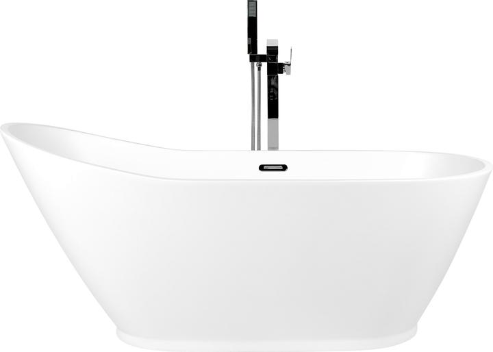 Actual product image Beliani Bath tub free-standing white oval 170 x 75 cm LONDRINA (170 l, 170 cm, 75 cm)