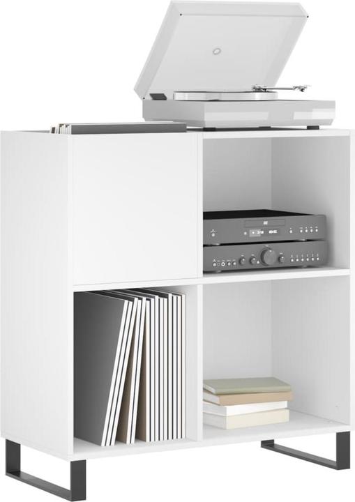 Produktbild vidaXL Plattenschrank Weiss 84,5x38x89 cm Holzwerkstoff, Farbe