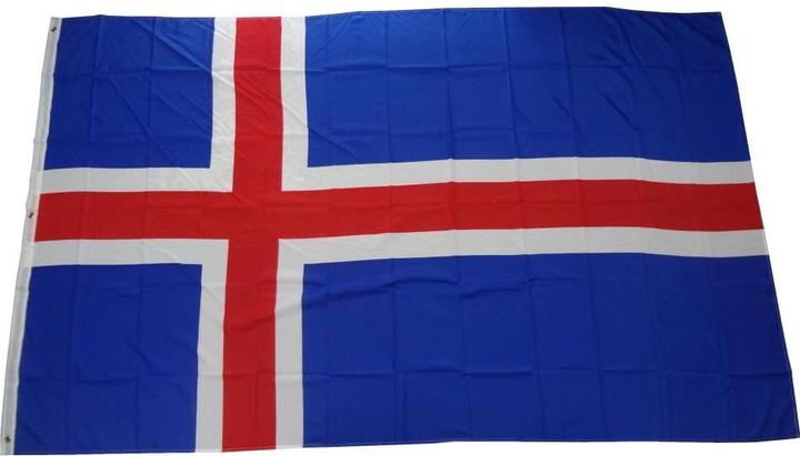 trends4cents Drapeau Islande 250 x 150 cm avec 3 oeillets en laiton 100g/m² poids du tissu Drapeau à hisser