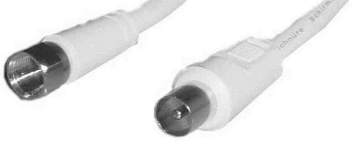 Actual product image Televes FS-KS150 1.5m F IEC White Coaxial Cable (90 dB, Antenna cable)