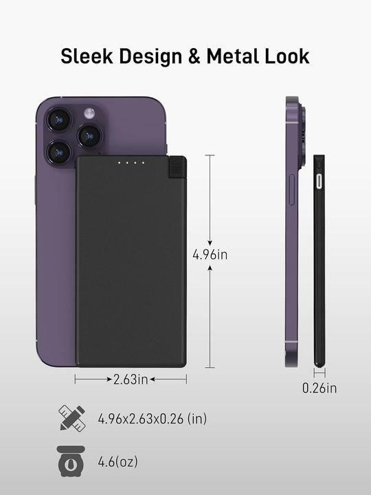 Produktbild Auskang Ultra-dünne Powerbank (5000 mAh)