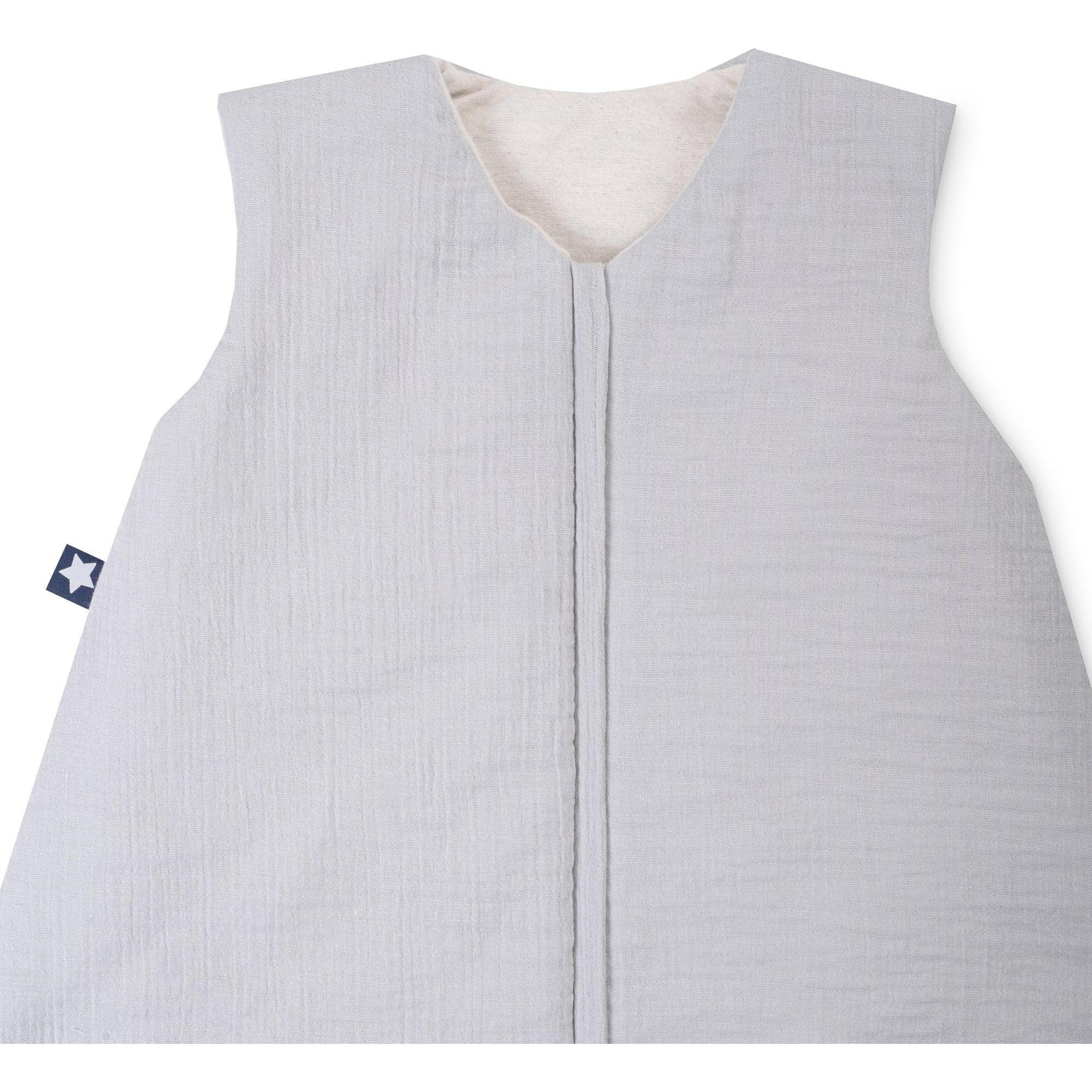 Julius Zöllner, Babyschlafsack, Jumper Musselin gefüttert, Grau (84 cm)