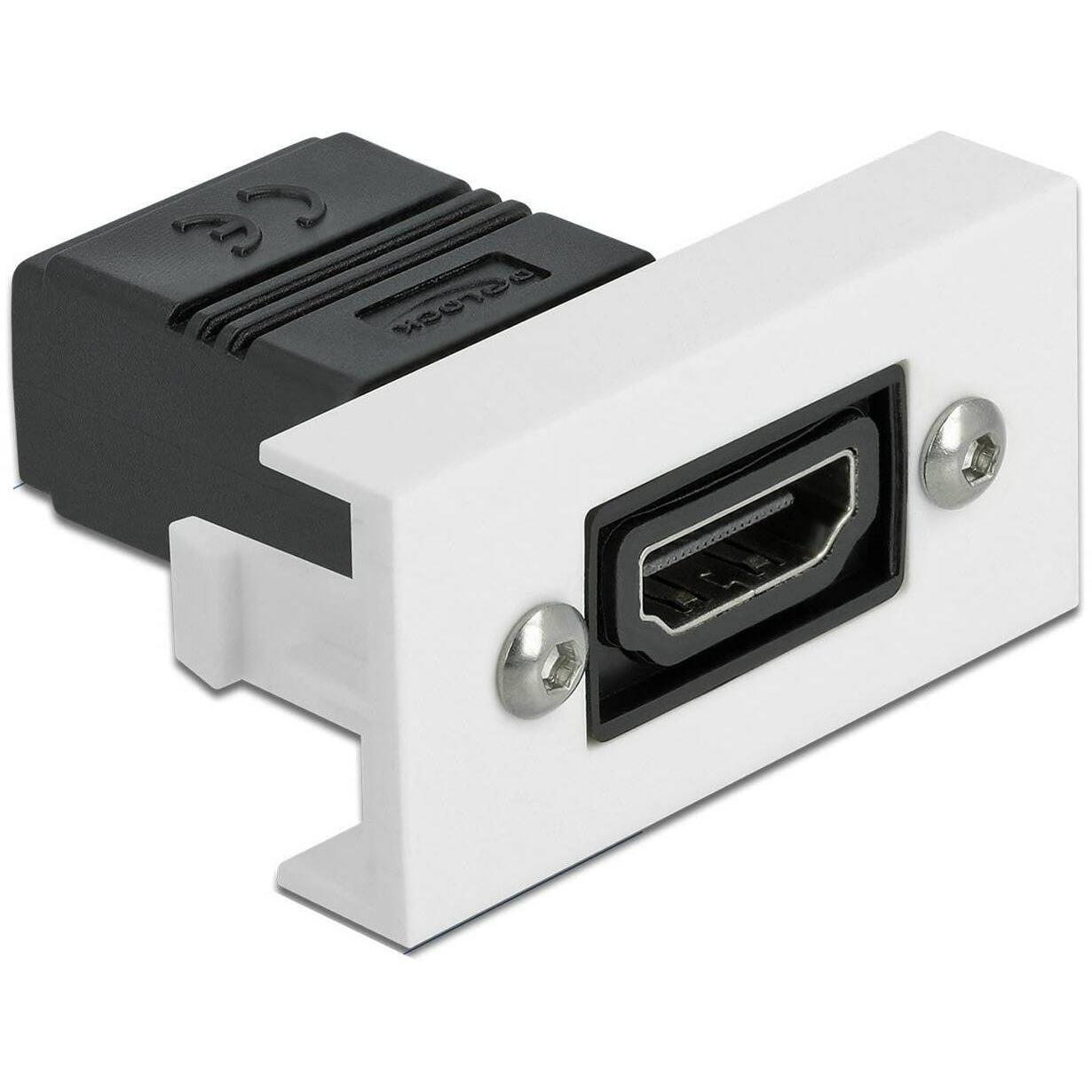 Delock Easy 45 snap-in module (HDMI, 2.25 cm), Data + Video Adapter, Schwarz