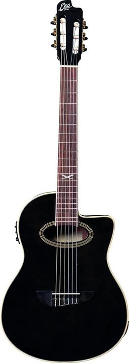 Image du produit EKO Guitare électrique cutaway nylon pour débutants, son exceptionnel et design élégant (Guitare semi-acoustique, Fond et manche : Acajou, Huisseries, Table d'harmonie : Épicéa)