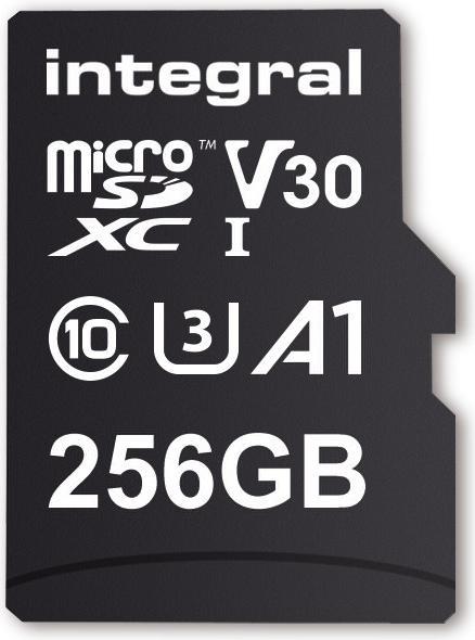 Productafbeelding INMSDX256G-100V30 256GB MICRO SD KAART MICROSDXC UHS-1 U3 CL10 V30 A1 TOT 100MBS LEZEN 45MBS (256 GB, microSDXC, U3, UHS-I)