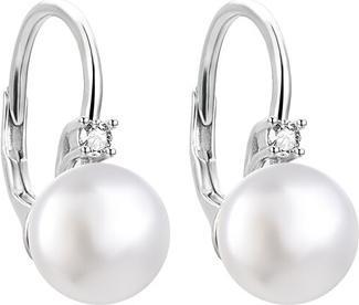 Produktbild Agato Elegant silver earrings with pearls AGUC3514P-W