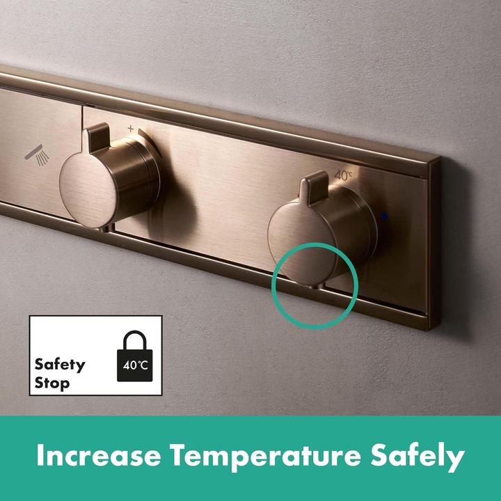 Actual product image hansgrohe Hand-sized Rainfinity RainSelect thermostat concealed for 5 consumers