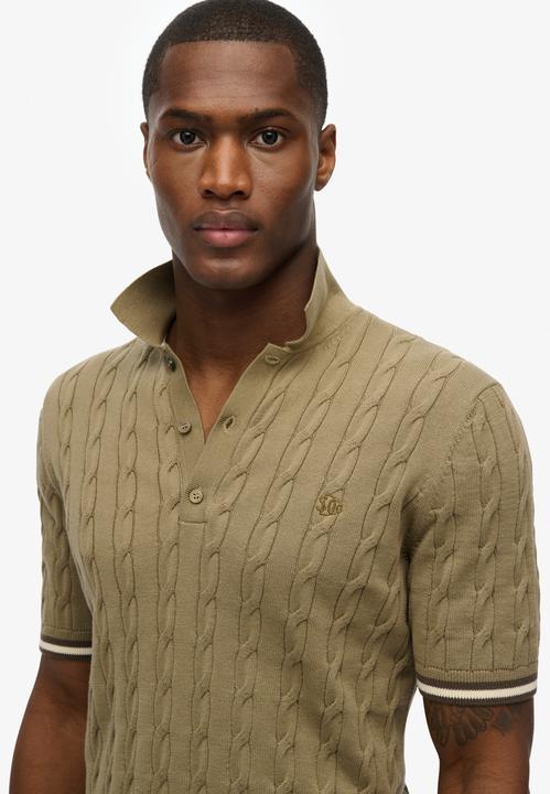 Actual product image Superdry Knitted Texture S/s Polo (M)