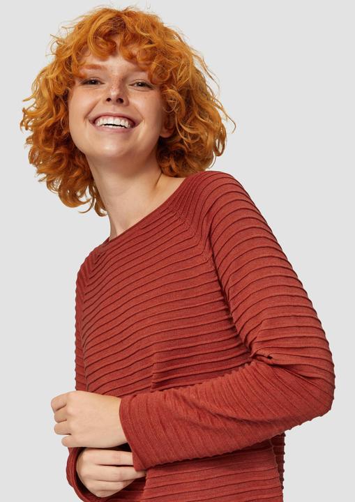 Produktbild s.Oliver Strickpullover Pullover mit Strukturmuster aus Viskosemix (XXL)