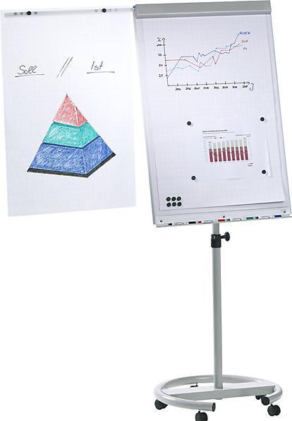 kaiserkraft Flipchart set incl. accessories (64 x 200 cm)