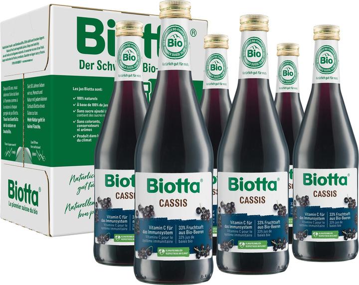 Actual product image Biotta Cassis (6 x 50 cl)