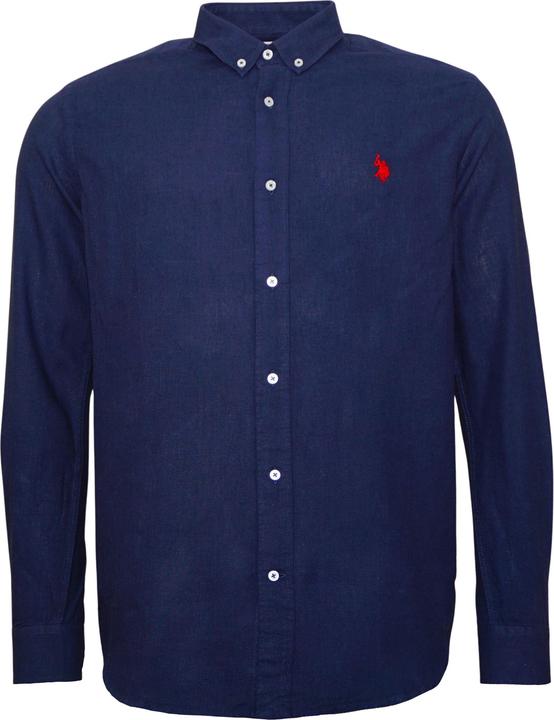 Immagine prodotto U.S. Polo Hemd Leinenhemd Button Down Linenshirt (M)