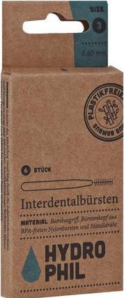 Produktbild Hydrophil Interdentalbürsten 0.60mm Size 3 (6 x, 0.60 mm)