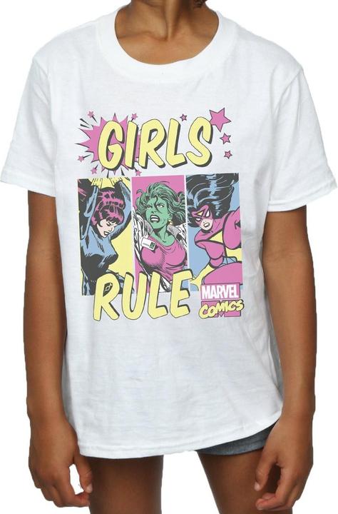 Actual product image Girls Rule Cotton T-Shirt (128)