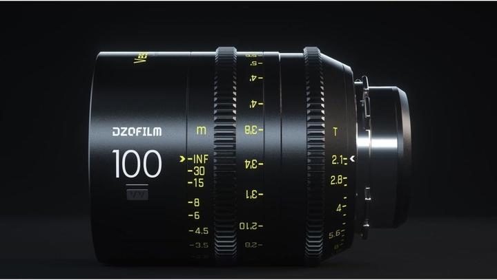 Actual product image Dzofilm Vespid Prime 100mm T2.1 Cinema Lens (full size)