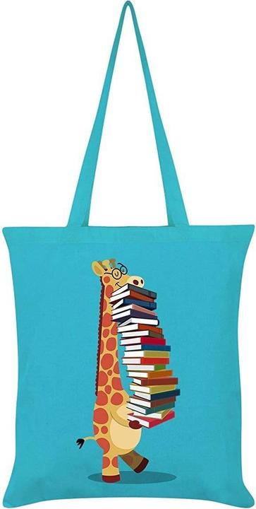 Produktbild Grindstore Tragetasche The Happy Librarian mit Giraffe und Büchern (20.27 l)