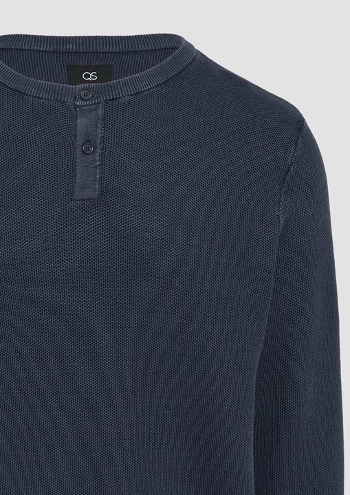 Actual product image S.Oliver Strickpullover Strickpullover mit Knopfleiste (S)