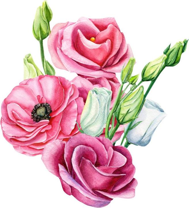 Actual product image Trenddeko Pink flower arrangement (93 x 100 cm)