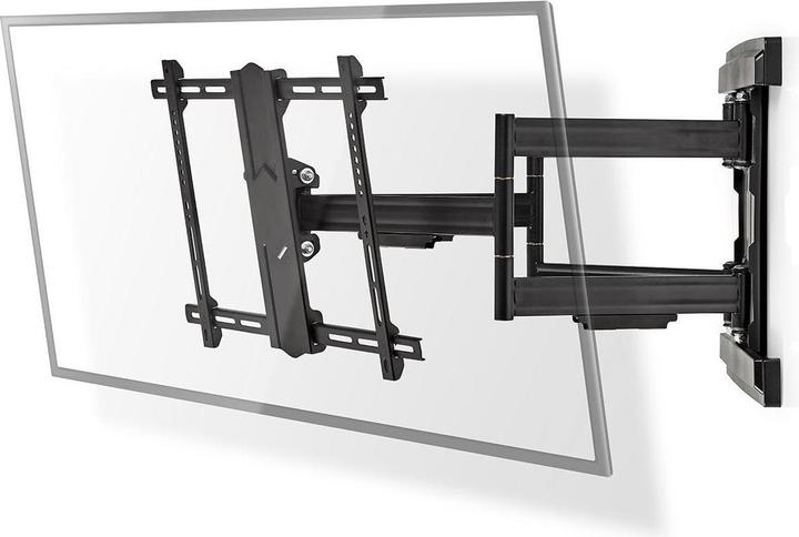 Image du produit Nedis Support TV mural entièrement mobile TVWM6551BK (Mur, 70 kg, 37" - 80")