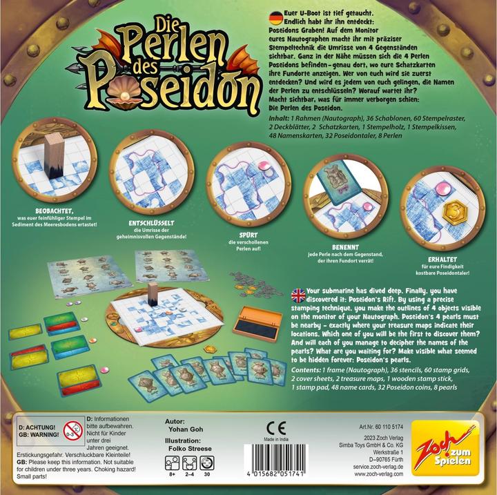 Produktbild Zoch Die Perlen des Poseidon (Deutsch, Englisch)
