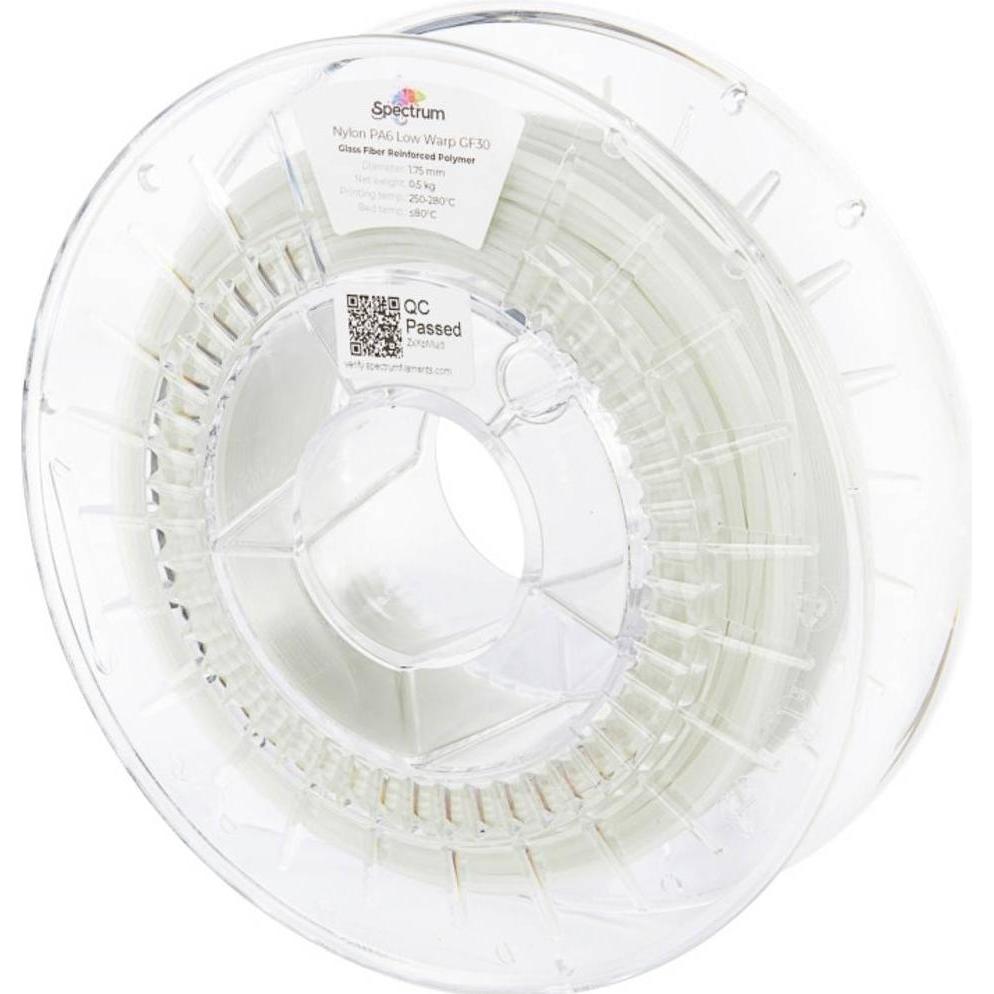 Spectrum Filaments 80721 PA6 Low Warp GF30 Filament PA6-GF Glasfaserverstärkt, h (1.75 mm, 500 g), Filamenti stampa 3D