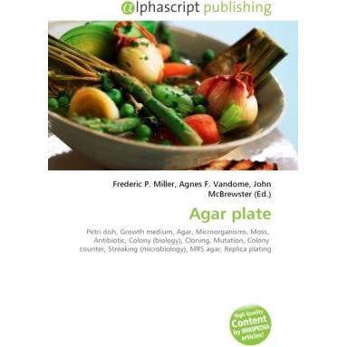 Agar plate, Fachbücher von Agnes F. Vandome, Frederic P. Miller, John McBrewster