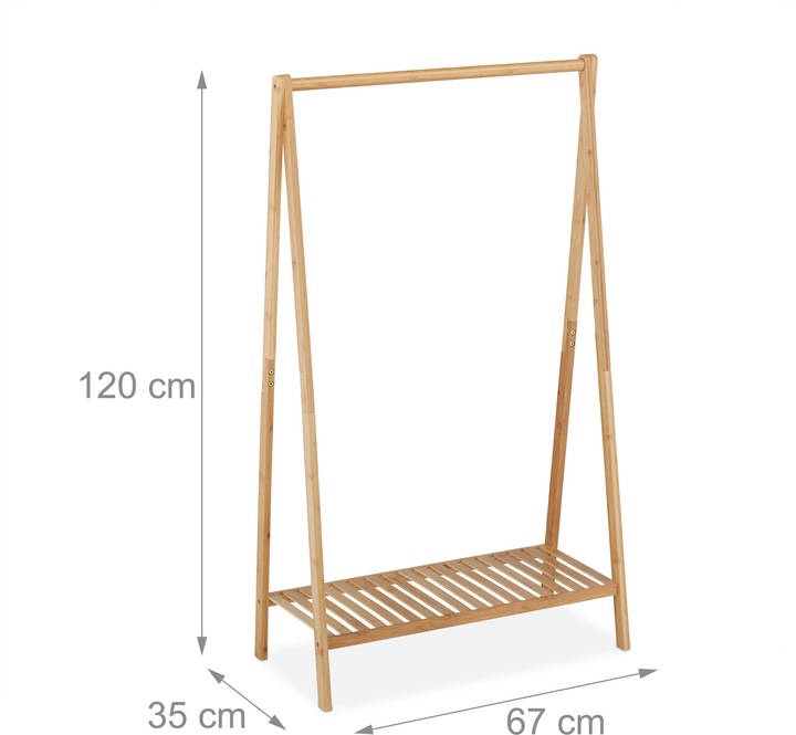 Actual product image Relaxdays Coat rack