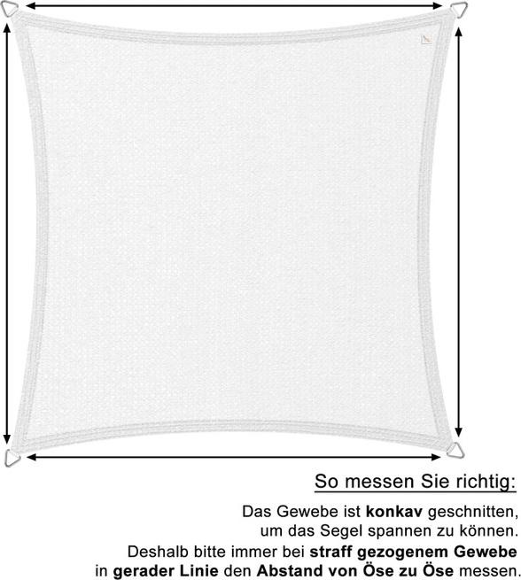 Actual product image Swisshandel24 Sun sail square (4.5 x 4.5 m)