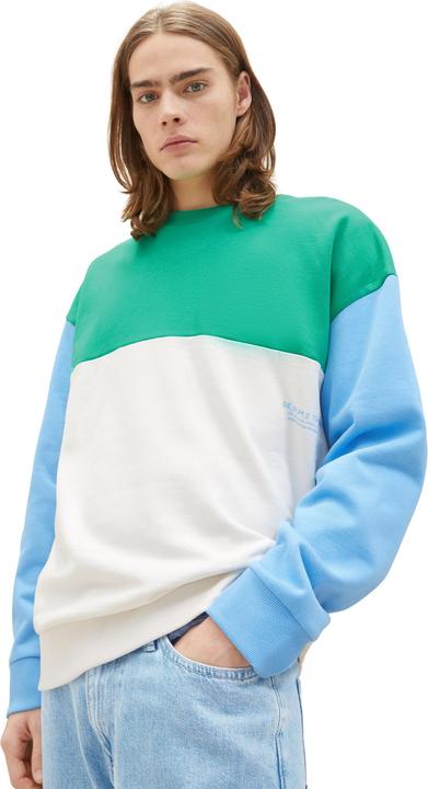 Actual product image Tom Tailor Sweatshirt Pullover ohne Kapuze mit Color-Block (S)