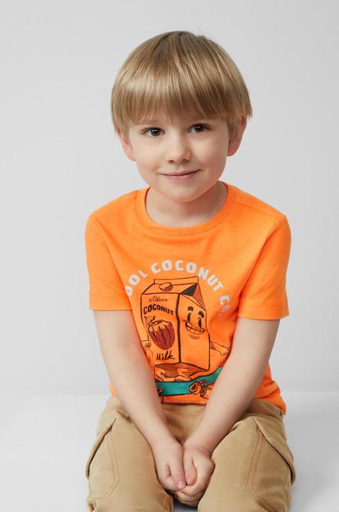 Produktbild S.Oliver T-Shirt T-Shirt aus Baumwolle mit Frontprint (128, 134)