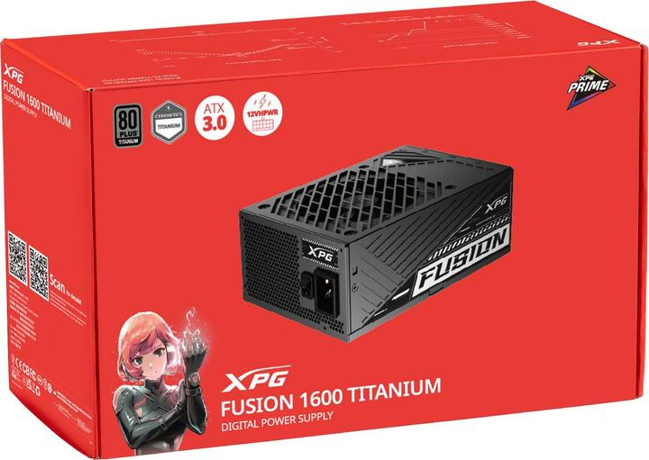Immagine prodotto Adata XPG FUSION/1600W/ATX 3.0/80PLUS Titanio/Modulare/Retail (1600 W)
