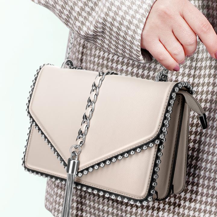 Produktbild Gallantry Trendy Handtasche mit Metallic-Kettenhenkel