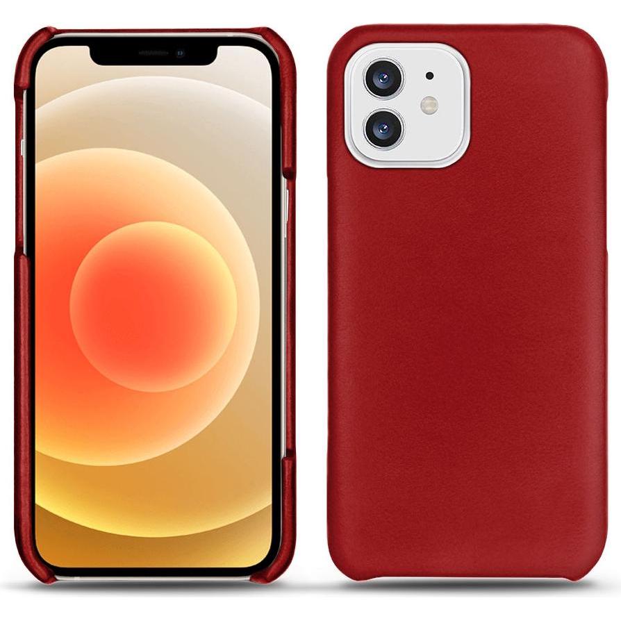 Noreve Lederschutzhülle (Apple iPhone 12 mini), Smartphone Hülle, Rot
