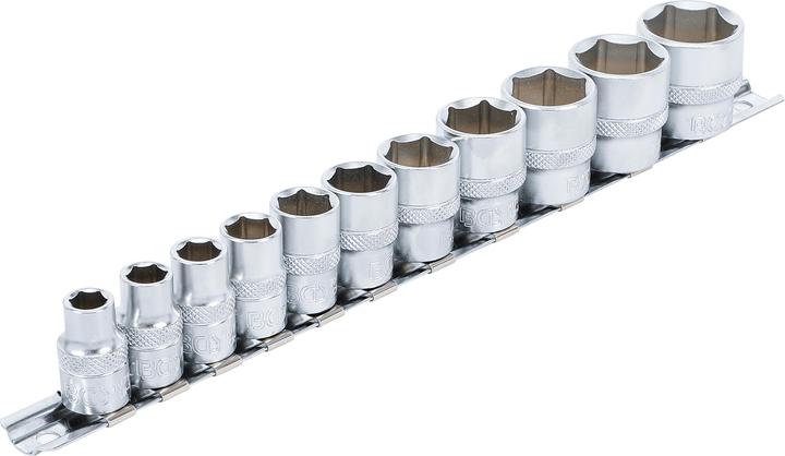 Produktbild BGS Steckschlüssel-Einsatz-Satz, Sechskant 10 mm (3/8") SW 5/16" - 7/8" 11-tlg. (3/8")