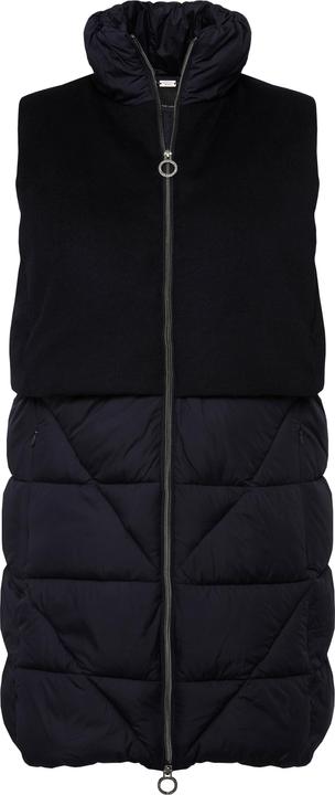 Actual product image Ulla Popken Mixed Texture Wool Look Vest (50, 52)