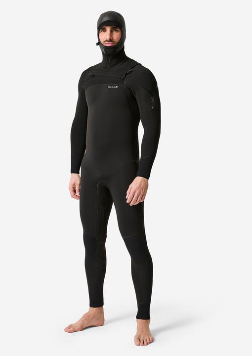 Actual product image Olaian Men's surf wetsuit 5/4 mm with bonnet (5/4 mm, M)